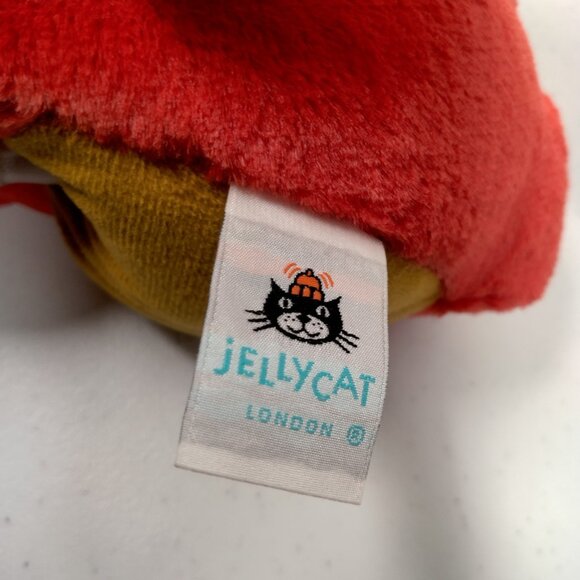 Jellycat London Darvin Dragon Orange Winged Wings Horn Stuffed Plush 11" - Picture 10 of 13